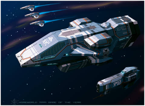 Kushan Heavy Cruiser of Homeworld1 [frameA]