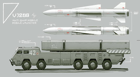PLA VJ200 missile + launcher illustrated