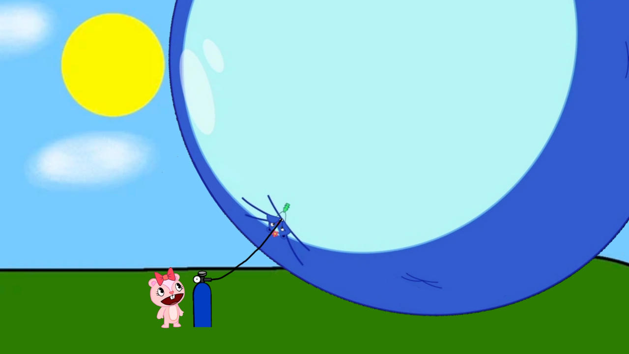 Glggles Inflation Giggles inflating Petunia (Re-Upload) by ahark1911 on DeviantArt