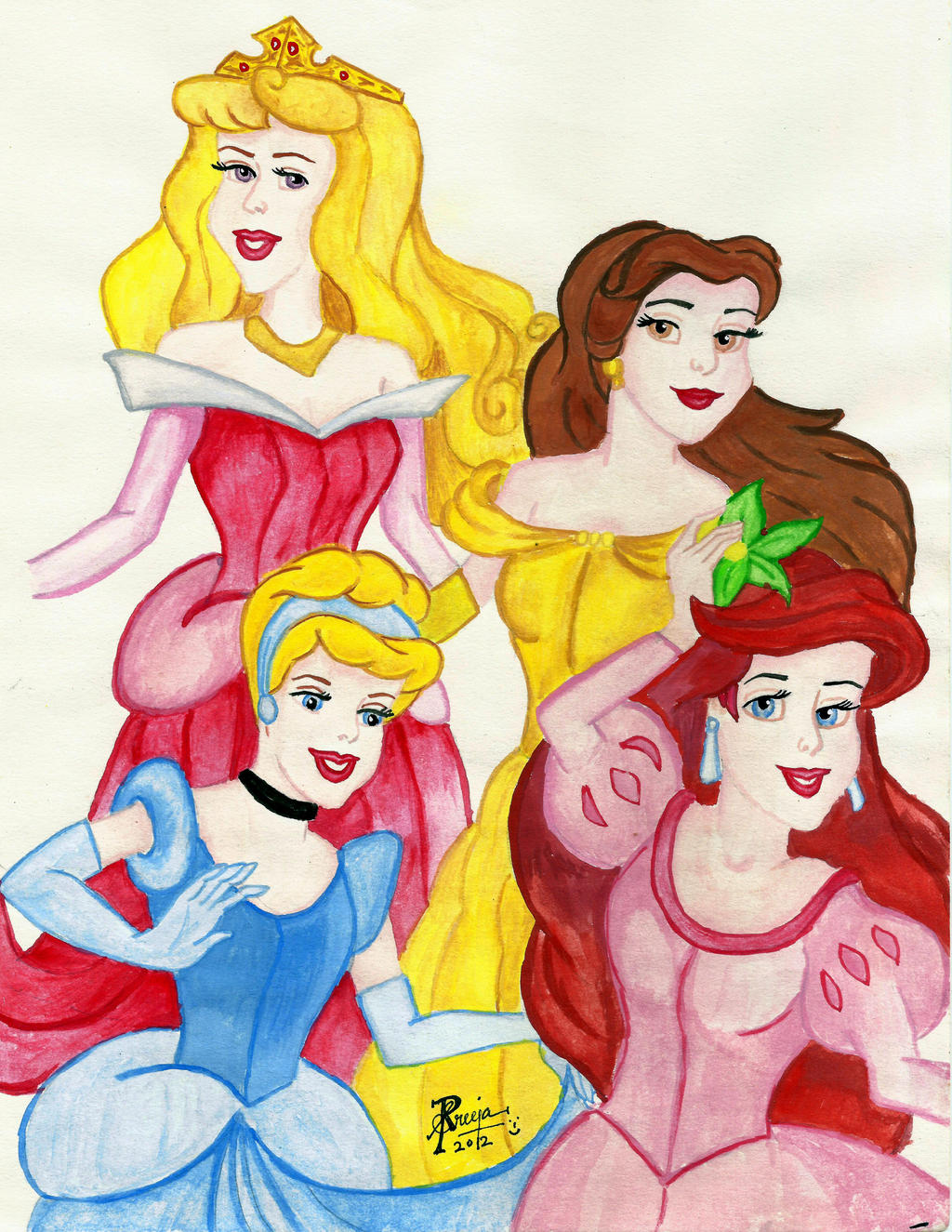 Disney Princesses by SreejaRenganath on DeviantArt