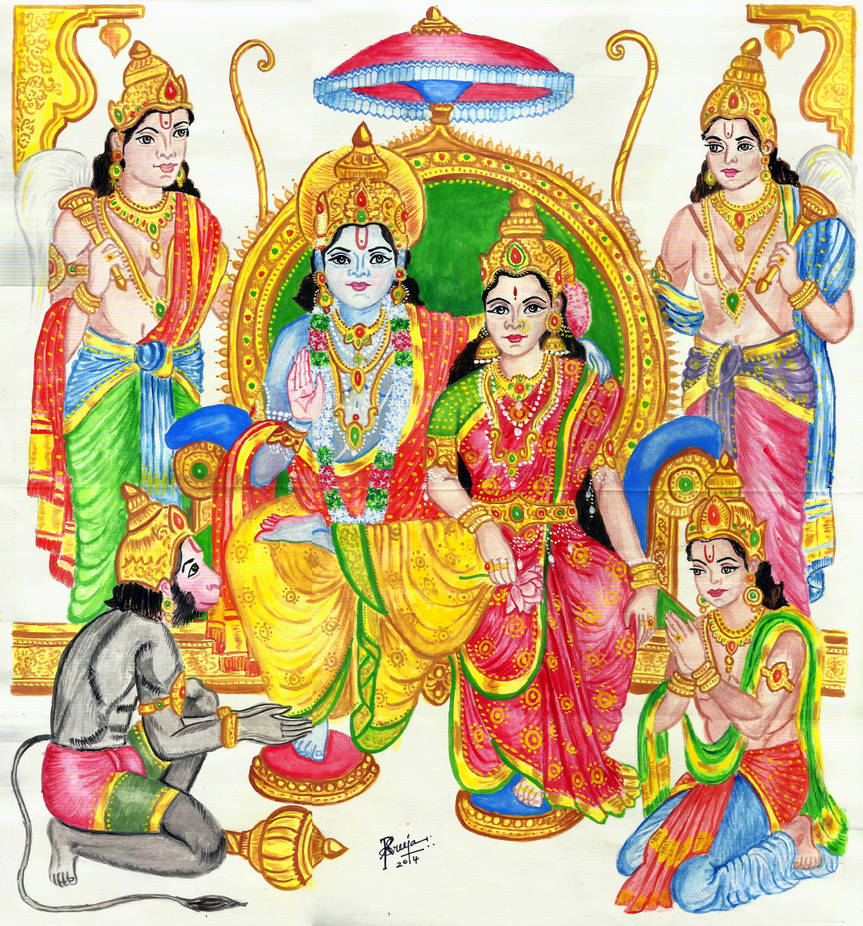 Sri Ram Darbar by SreejaRenganath on DeviantArt