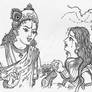 Draupati Cries to Krishna