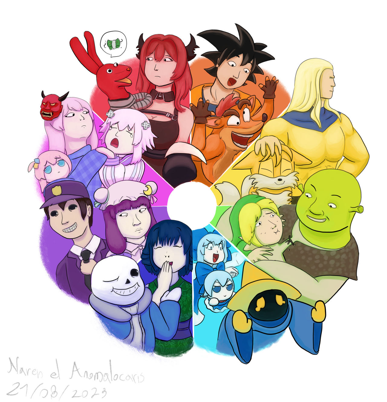 Character Incircle color circle characters by anomalocaris000 on DeviantArt