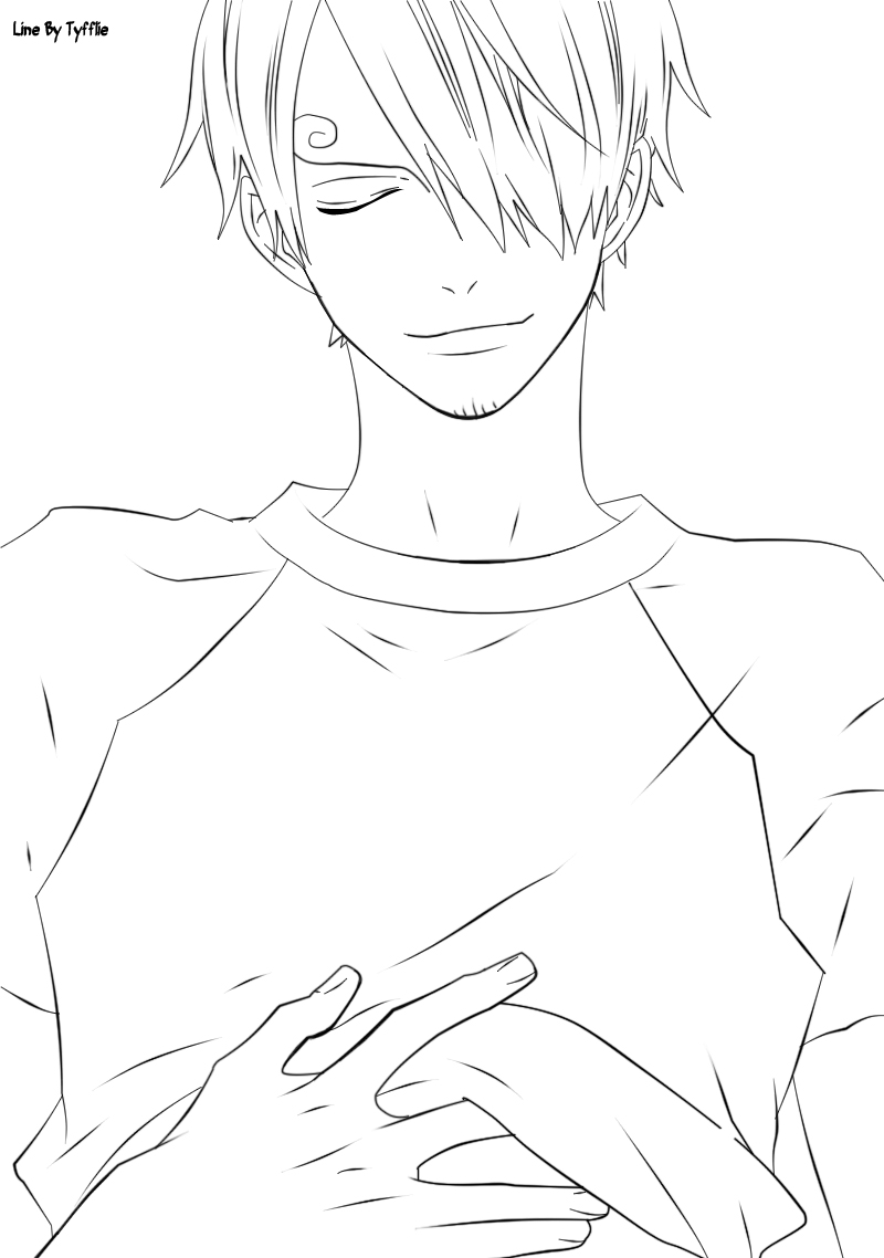 Sanji Lineart