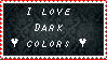 Dark colors stamp by Uglystampmaker