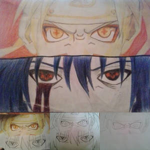 Naruto Uzumaki and Sasuke Uchiha