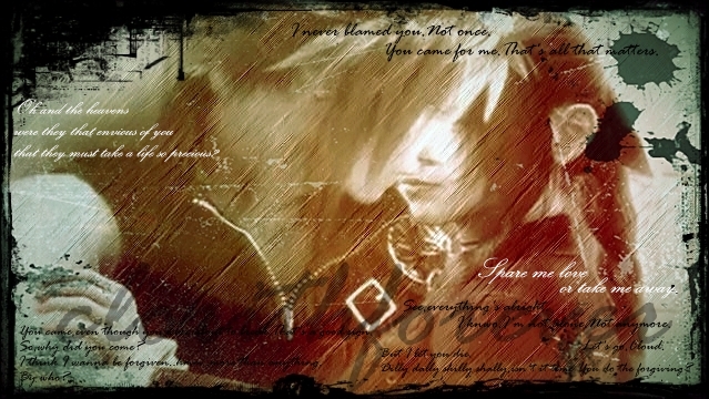 Cloud and Aerith Kiss