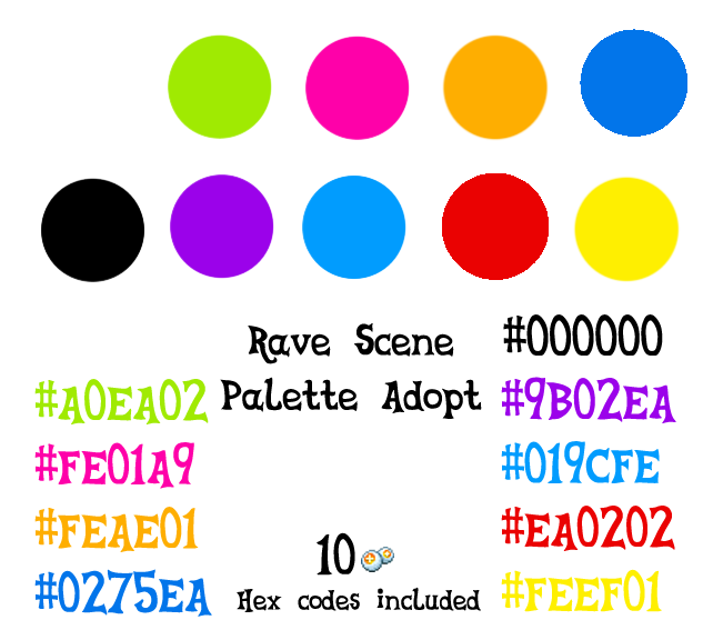 Rave Scene Palette Adopt .:OPEN:.