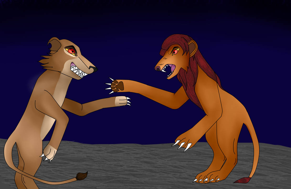 Simba vs Zira by Feline-Dragoness on DeviantArt