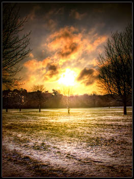 sunrise over snow stock