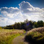Stock: Sky, clouds and a path
