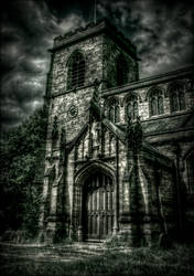 STOCK: Spooky/gothic chapel in HDR