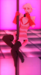 MMD Hazbin Hotel - Angel Dust Pole Dancing