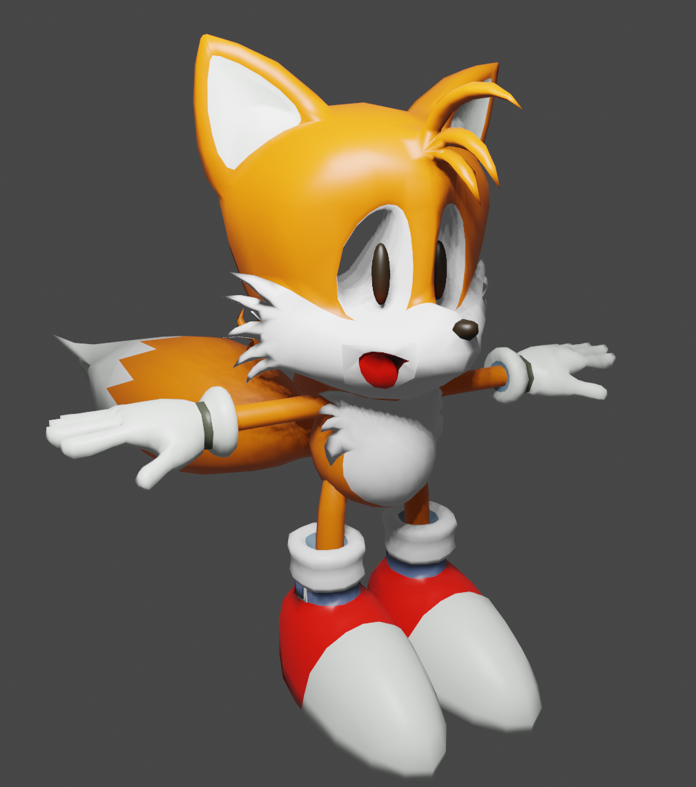 Definitive Classic Tails Model by KromosRuby on DeviantArt