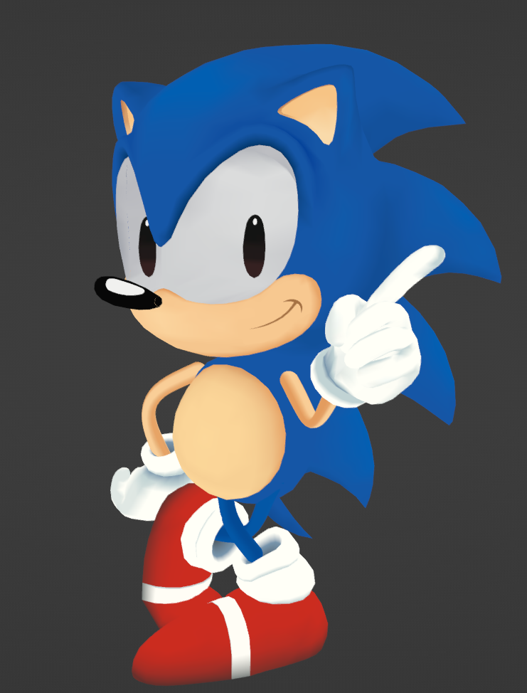 Classic Sonic Render by Peppermint08 on DeviantArt