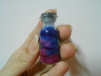small - galaxy in a bottle