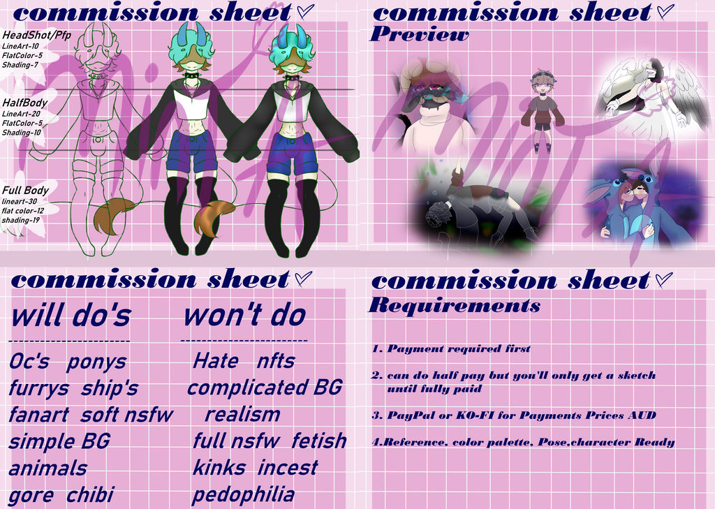 Cosplay Commission.pdf Commission Sheet by SamieSam14 on DeviantArt
