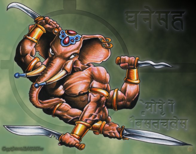 Warrior Ganesha