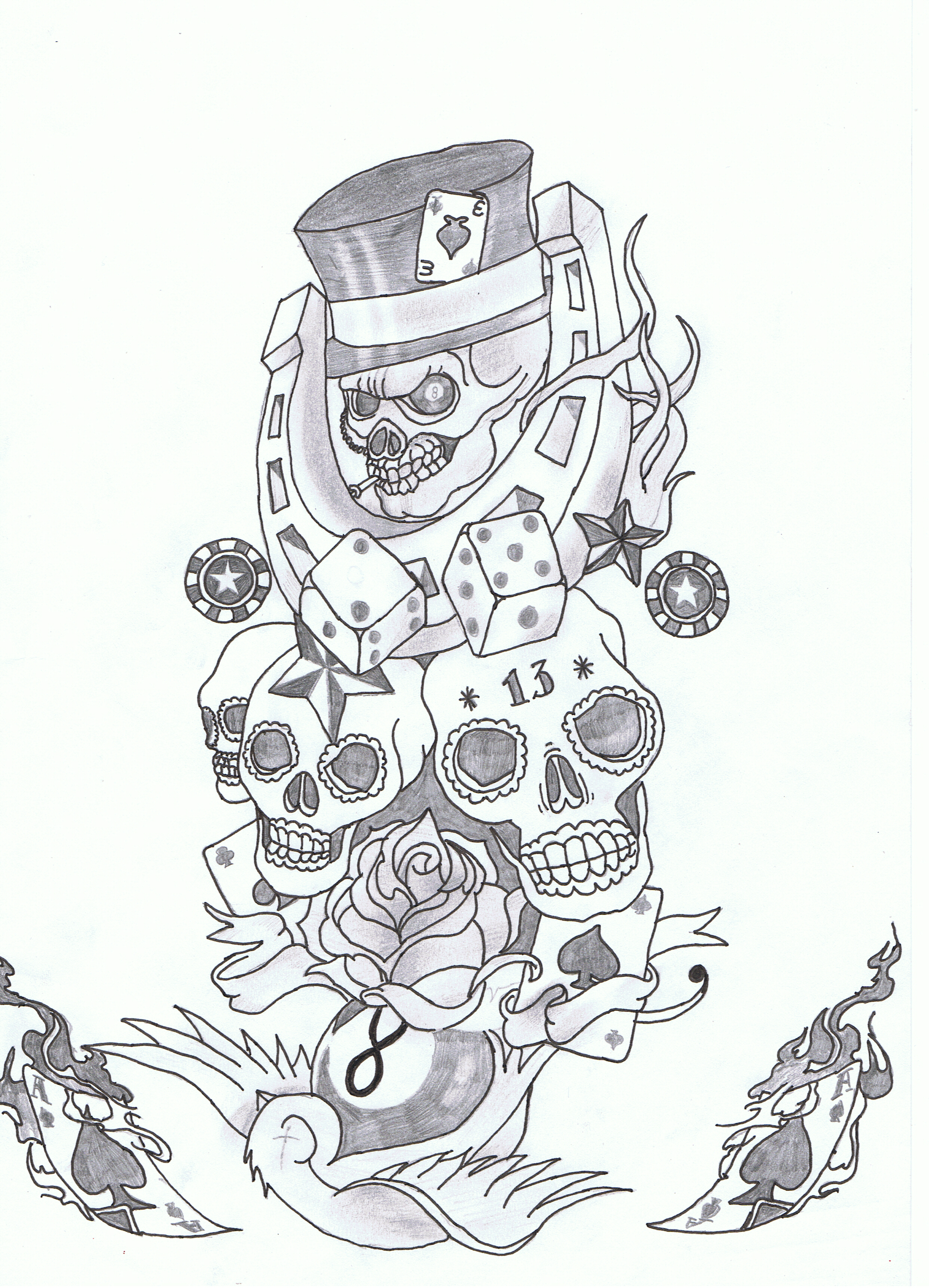 Skull design 4