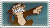 Evil Monkey Stamp by lockjavv