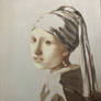The girl with a pearl earring: under painting