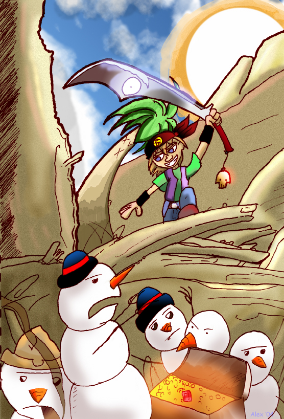 Pirate vs Tropical Snowmen by blackbeardpirate