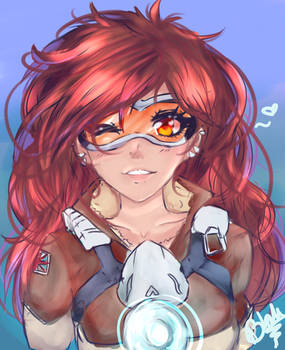 Tracer with long hair!