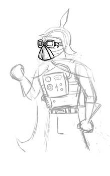 darth vader steamp sketch