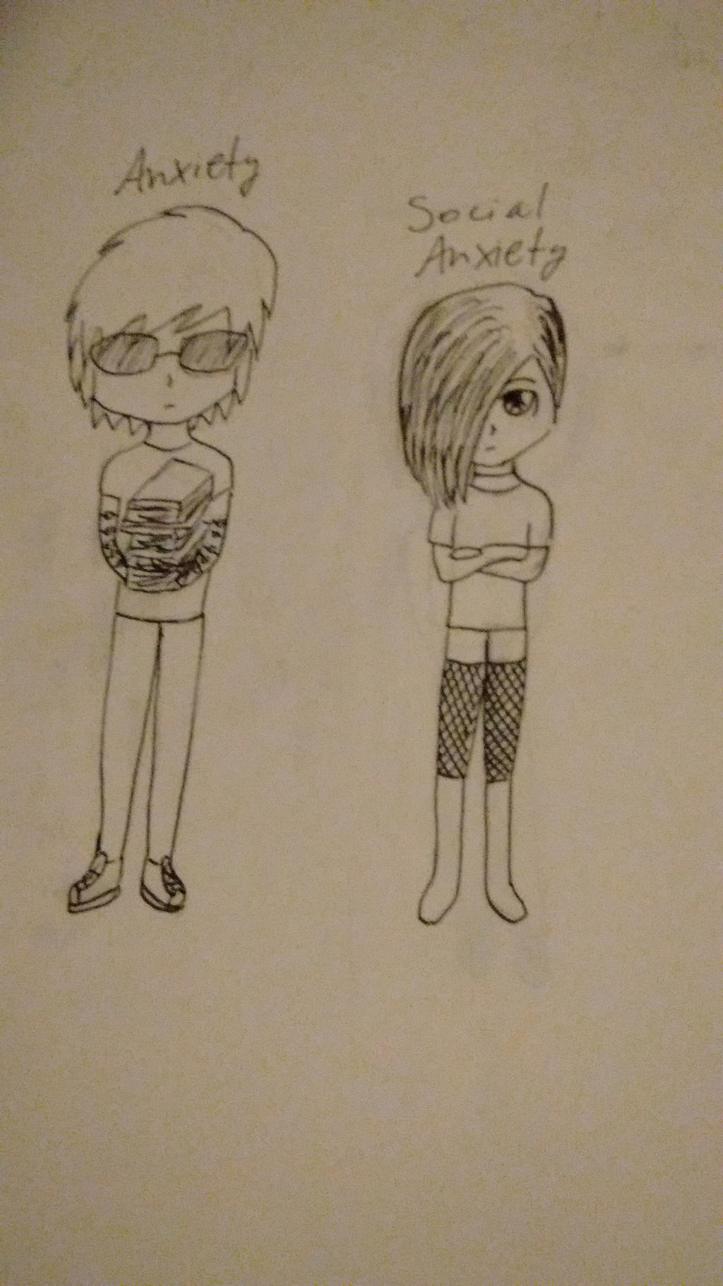 Anxiety and Social Anxiety by Sumiko-Ito on DeviantArt