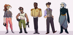 Wolf 359 - Character Designs part 1