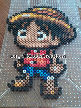 Luffy from One Piece Perler Beads