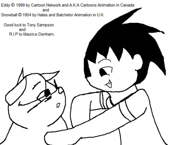 Eddy and Snowball outline by Ay6