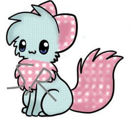 Gingham Kitty Adoptable {OPEN}