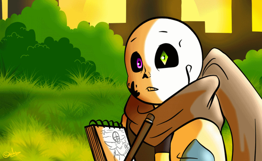 UNDERVERSE!SANS | Ink!Sans Gif by HsAnimations on DeviantArt