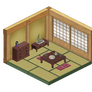 simple Japanese-style room