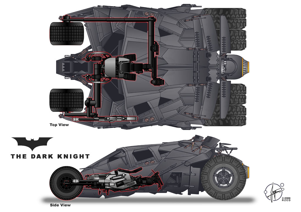 Batpod inside Tumbler