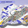 U.S.S. Defiant - cutaway