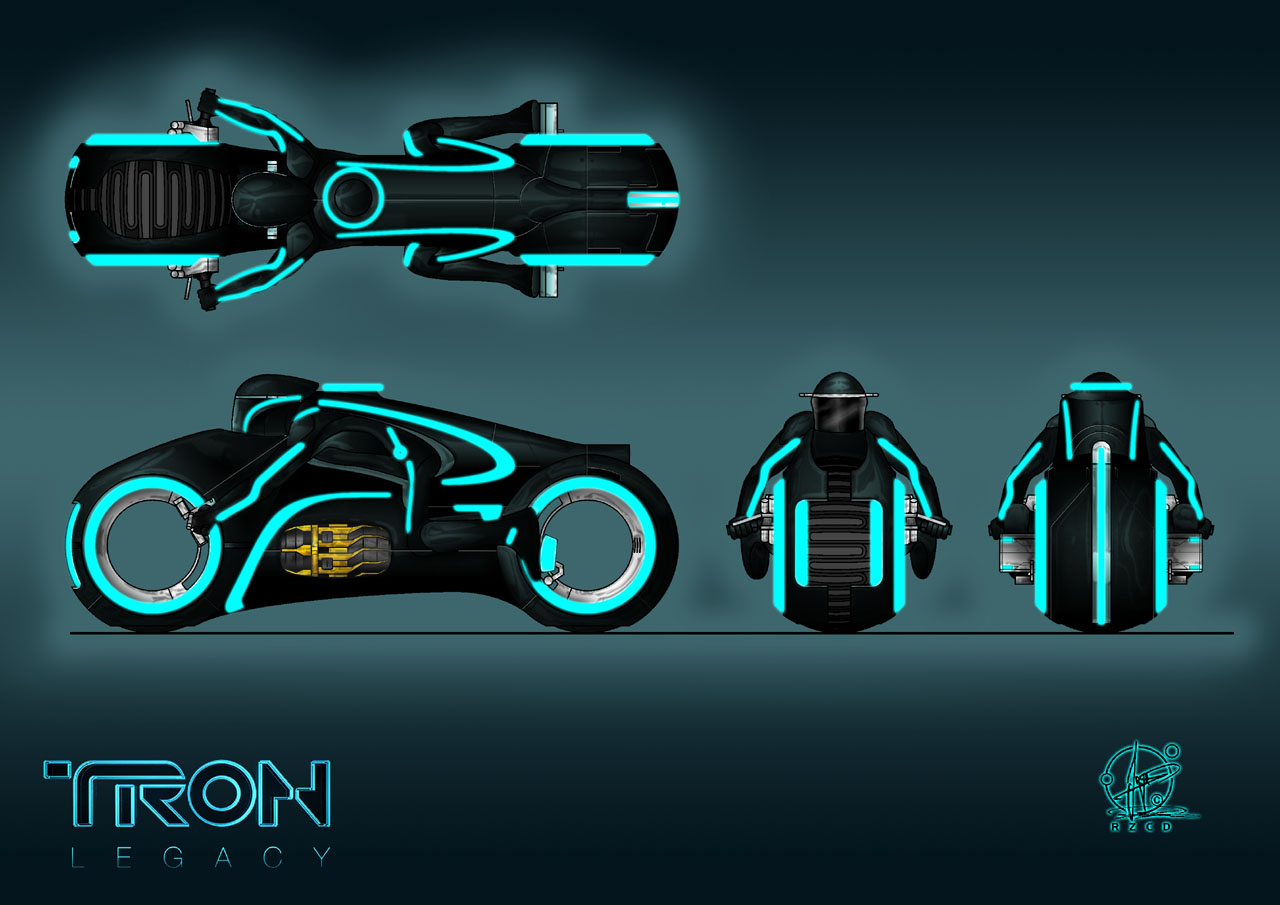 Lightcycle Backround Tron Light Cycle Side View