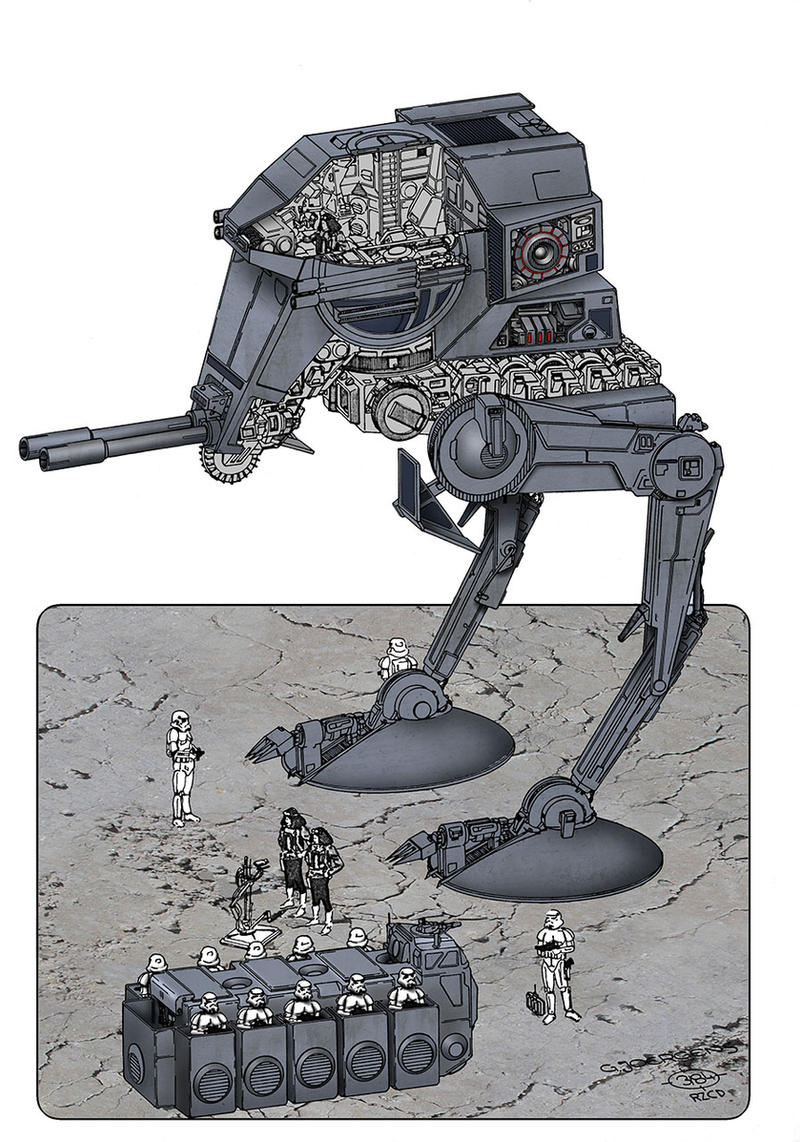 At St Deviantart W.I.P. Star Wars At-ST by Paul-Muad-Dib on DeviantArt