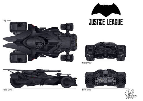 modified Batmobil - Justice League - finished