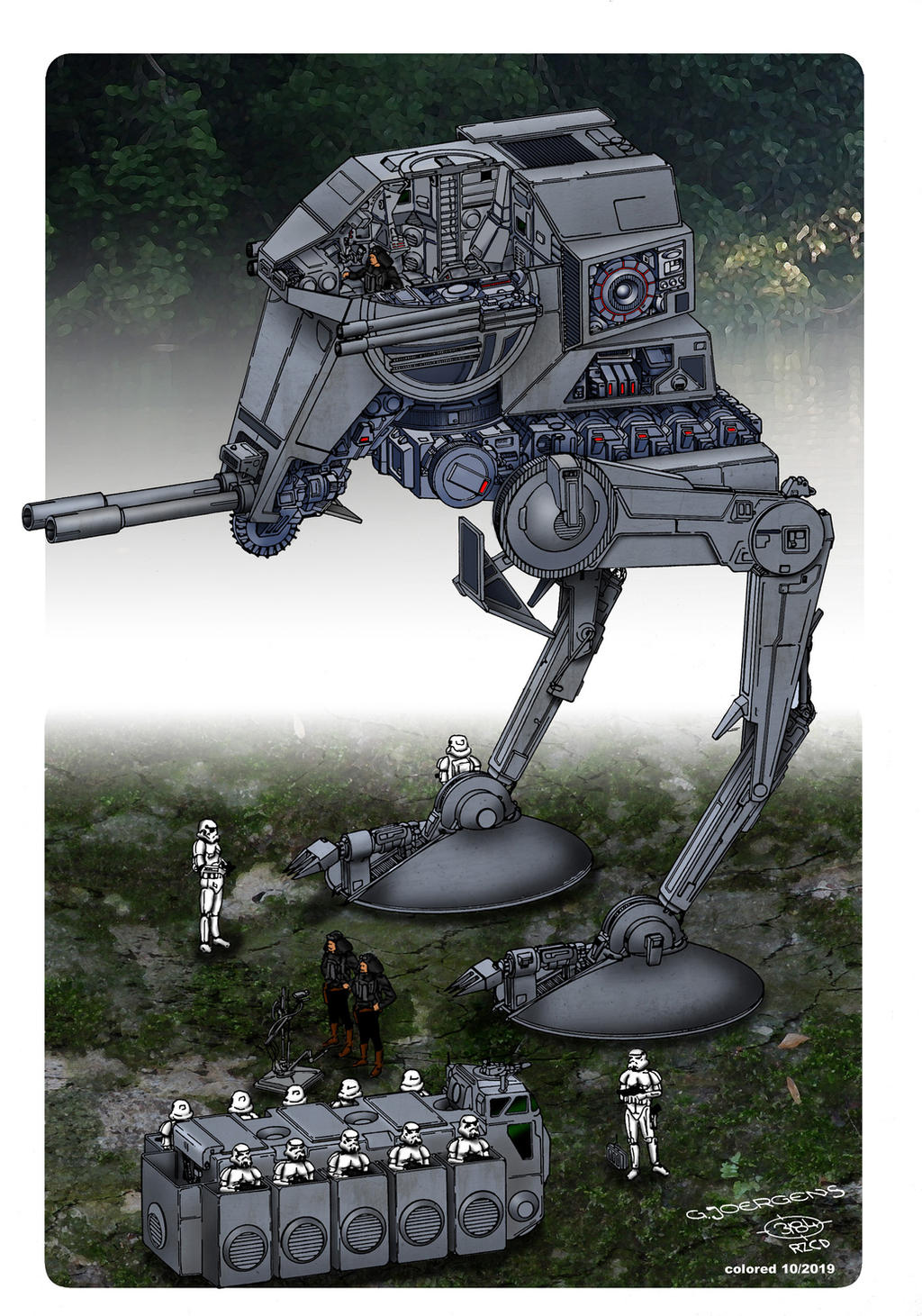 At St Deviantart Star Wars - Scoutwalker ATST by Paul-Muad-Dib on DeviantArt