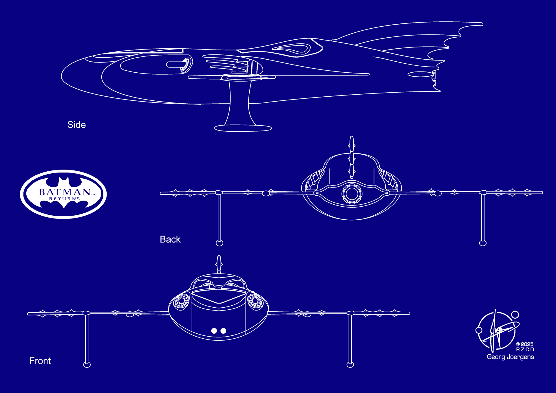 Bat Ski Bat Ski-Boat (Flightmode) Blueprint by Paul-Muad-Dib on DeviantArt