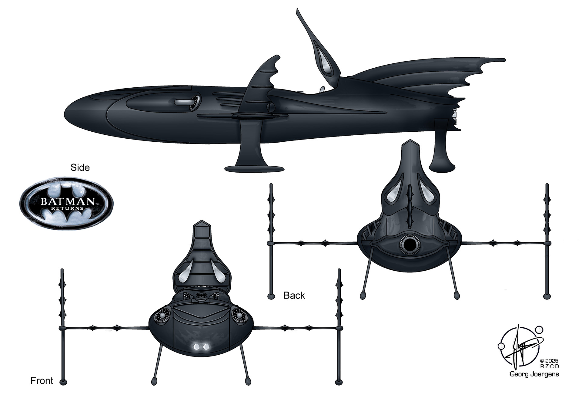 Bat Ski Bat Ski-Boat (water ride mode) by Paul-Muad-Dib on DeviantArt