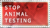 Stop Animal Testing Stamp by wiht