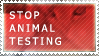 Stop Animal Testing Stamp