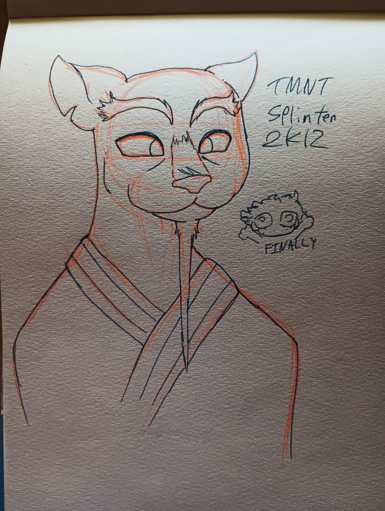My attempt to draw tmnt 2k12 splinter by furrymurry on DeviantArt
