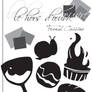 french cuisine, black and white cover.