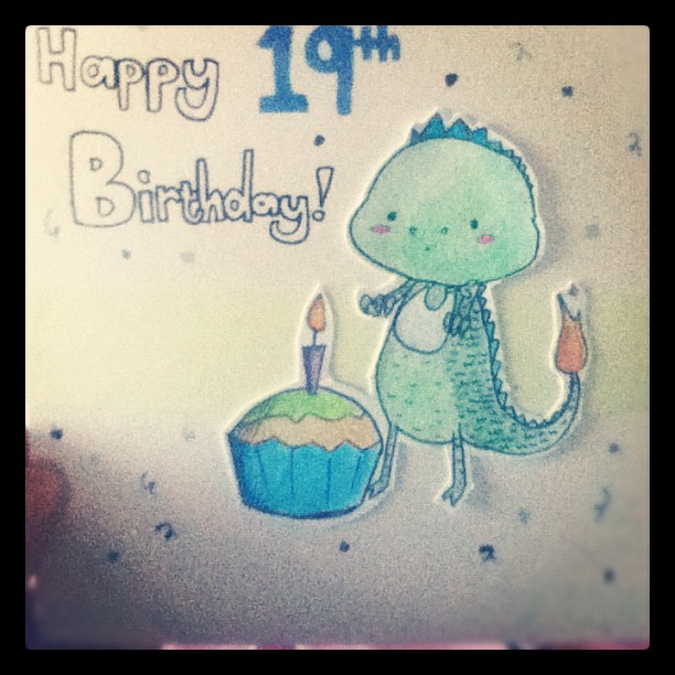 happy nineteenth birthday card.