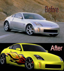 Nissan 350z Before and After