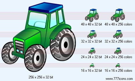 Wheeled tractor Icon